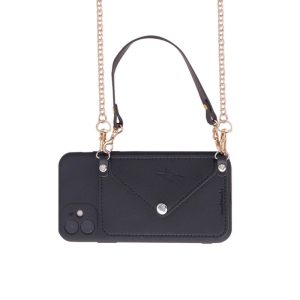 iPhone Case Wallet / Crossbody Purse - Ink Black, iPhone 13 Pro