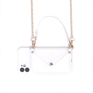 iPhone Case Wallet / Crossbody Purse - Cream White, iPhone 13 Pro