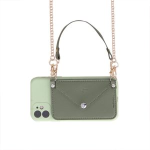 iPhone Case Wallet / Crossbody Purse - Forest Green, iPhone 13 Pro